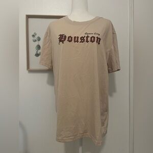 Men’s Cream Houston Comfortable Tee